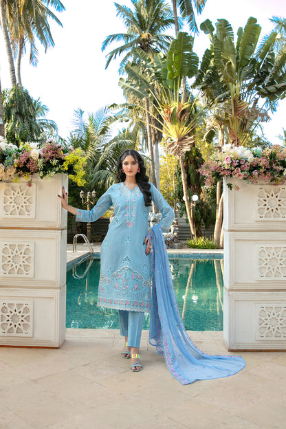 Nayiri 3pcs Un-Stitched Emb Lawn [D-2763]