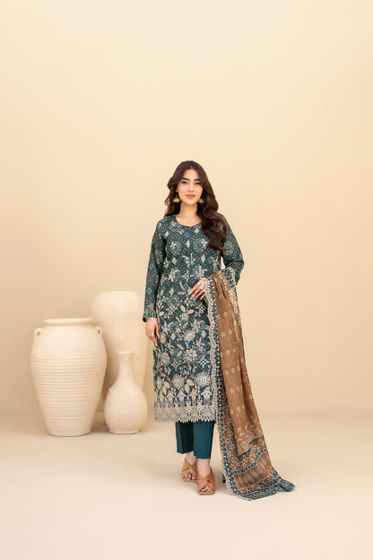 Masira 3pcs Un-Stitched Emb Printed Lawn [D-3613]