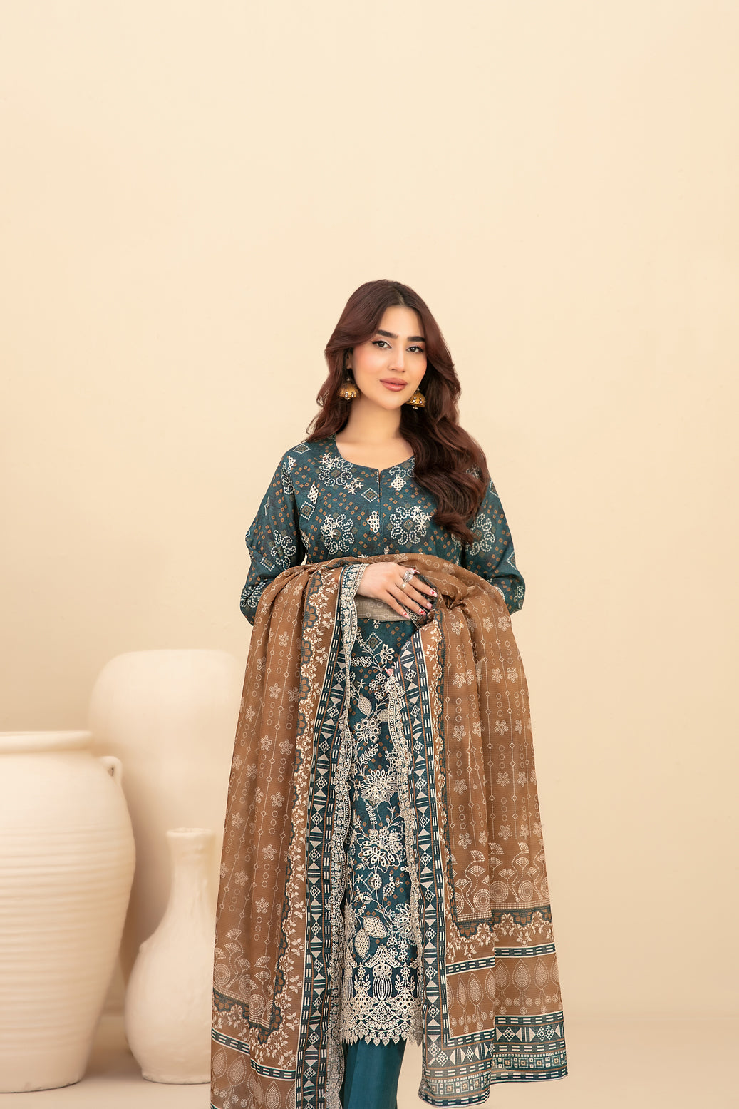 Masira 3pcs Un-Stitched Emb Printed Lawn [D-3613]