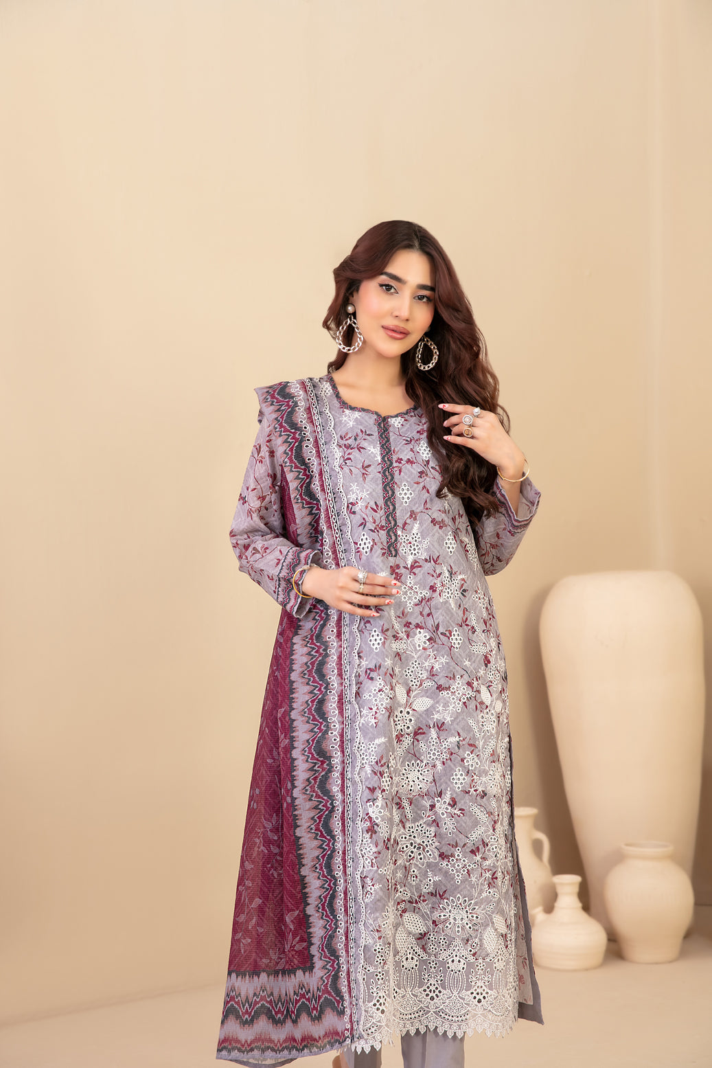 Masira 3pcs Un-Stitched Emb Printed Lawn [D-3617]