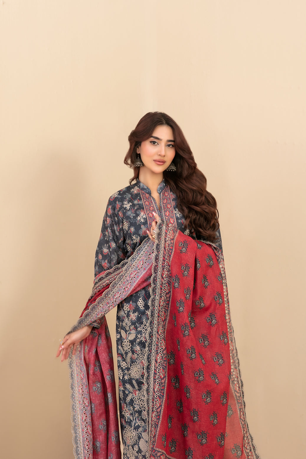 Masira Un-Stitched Emb Printed Lawn [D-3618]