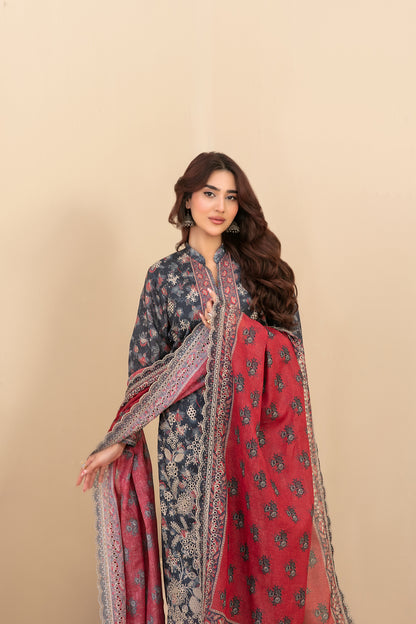 Masira Un-Stitched Emb Printed Lawn [D-3618]