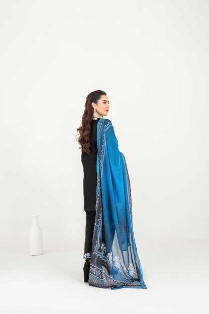 LONI 3pcs Stitched Embroidered Cotton [D-4497]