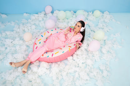 CLOUDS 2pcs Stitched Printed Crepe [D-4968]