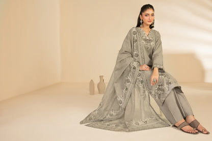 NAHIA 3pcs Stitched Emb Khadi [D-2815]