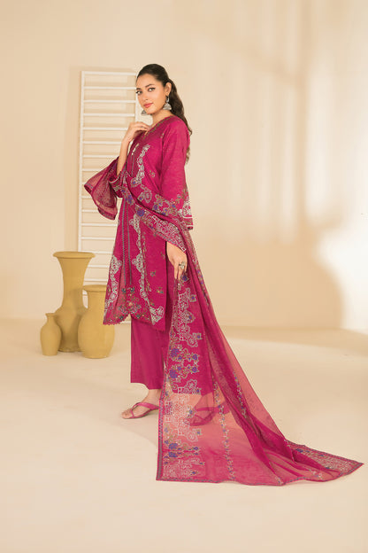 NAHIA 3pcs Stitched Emb Khadi [D-2816]