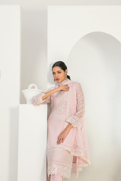 EK NAYI DASTAAN V1 3pcs Semi-Stitched Fancy Emb Chiffon [D-4756]