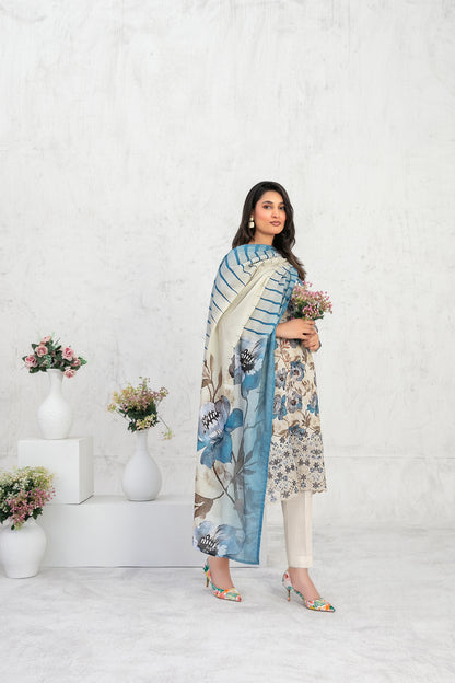 Ramla 3pcs Un-Stitched Emb Printed Lawn [D-3925]