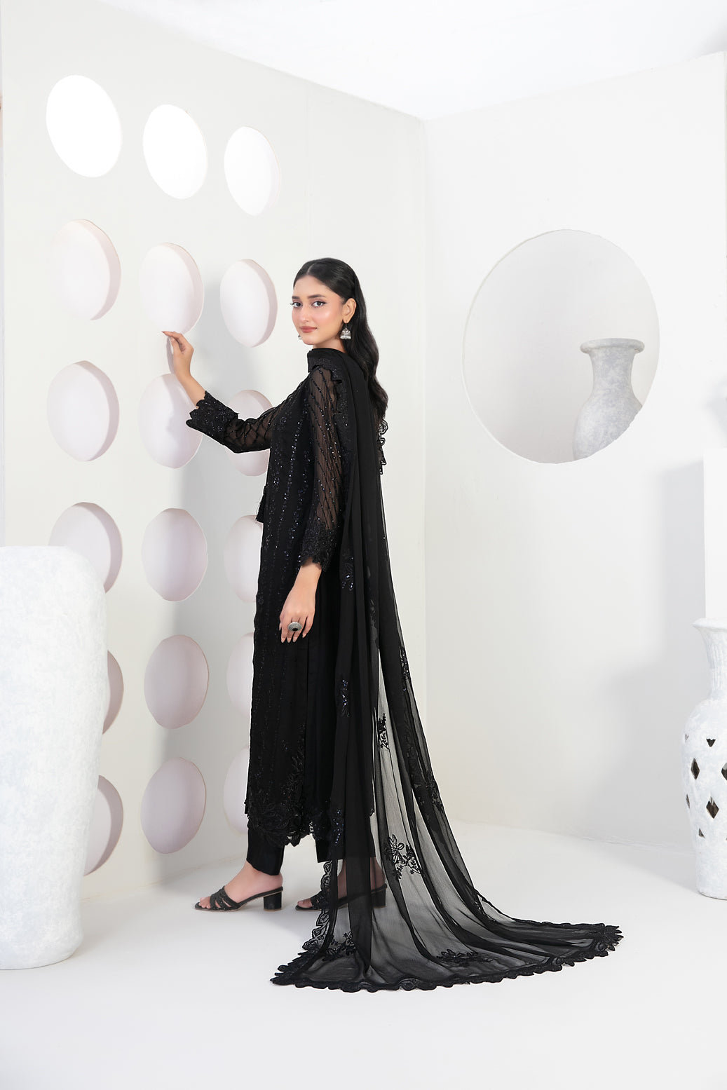 EK NAYI DASTAAN Vol 2 3pcs Semi-Stitched Fancy Emb Chiffon [D-4760]