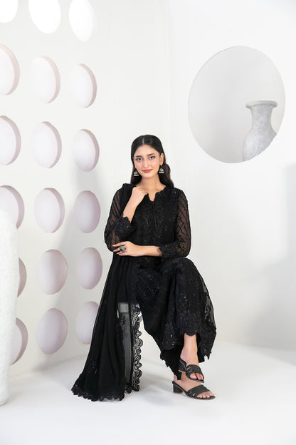 EK NAYI DASTAAN Vol 2 3pcs Semi-Stitched Fancy Emb Chiffon [D-4760]