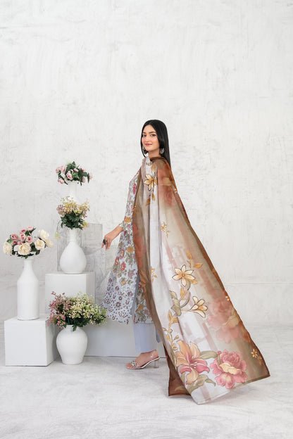 Ramla 3pcs Un-Stitched Emb Printed Lawn [D-3926]