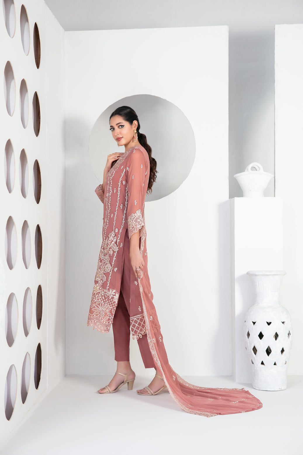 EK NAYI DASTAAN Vol 2 3pcs Semi-Stitched Fancy Emb Chiffon [D-4762]