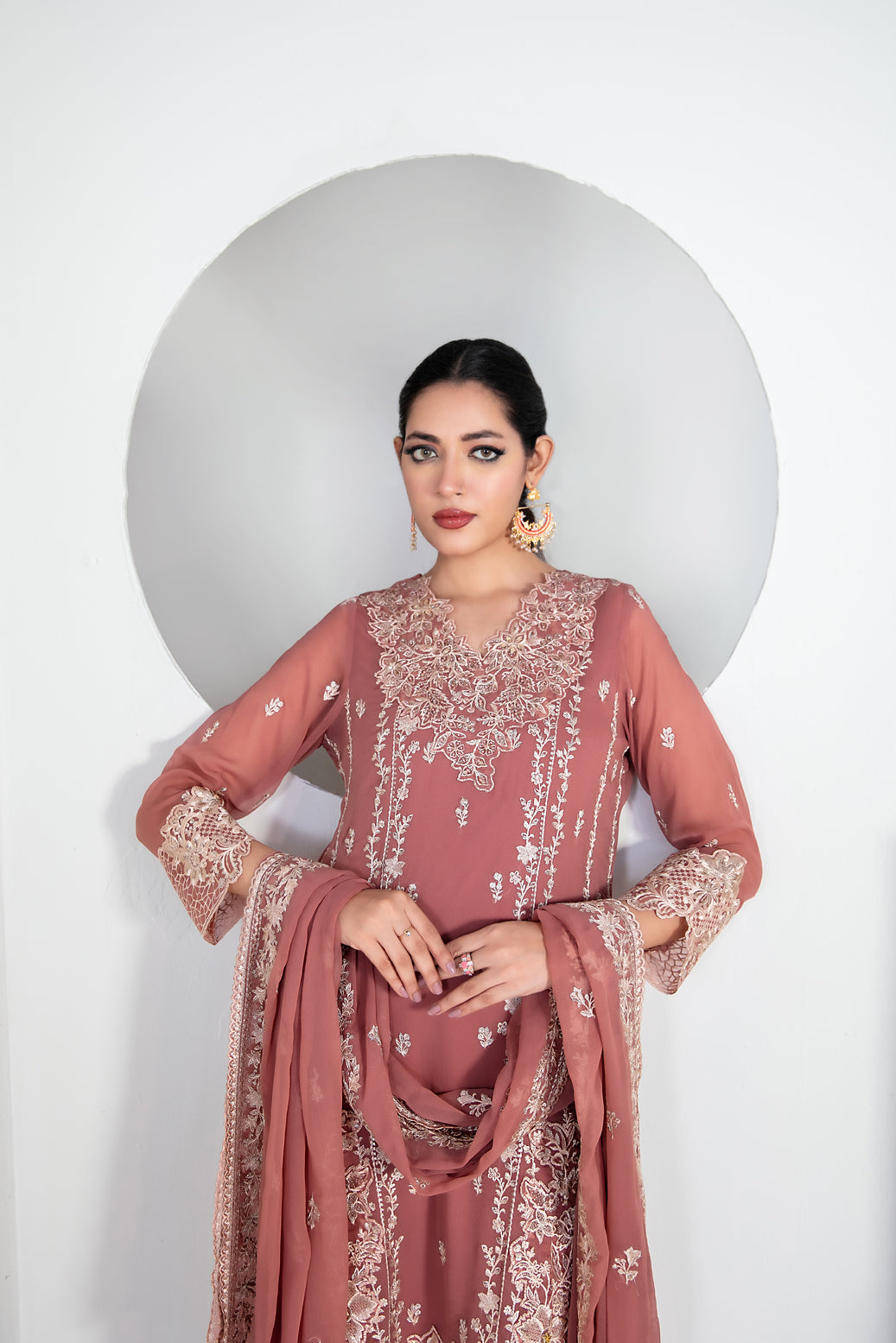EK NAYI DASTAAN Vol 2 3pcs Semi-Stitched Fancy Emb Chiffon [D-4762]