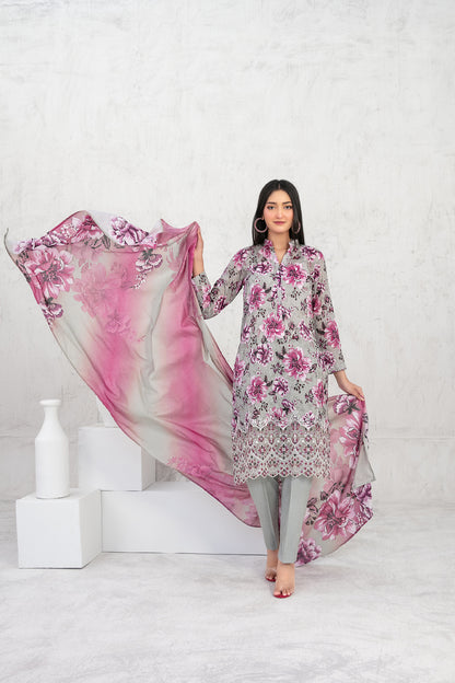 Ramla 3pcs Un-Stitched Emb Printed Lawn [D-3921]