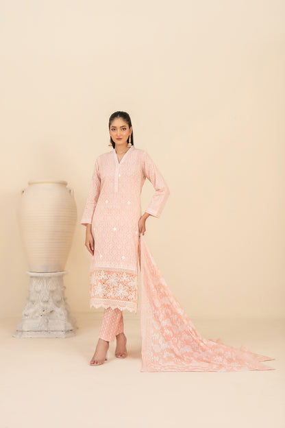 Marin 3pcs Un-Stitched Emb Printed Lawn [D-4029]