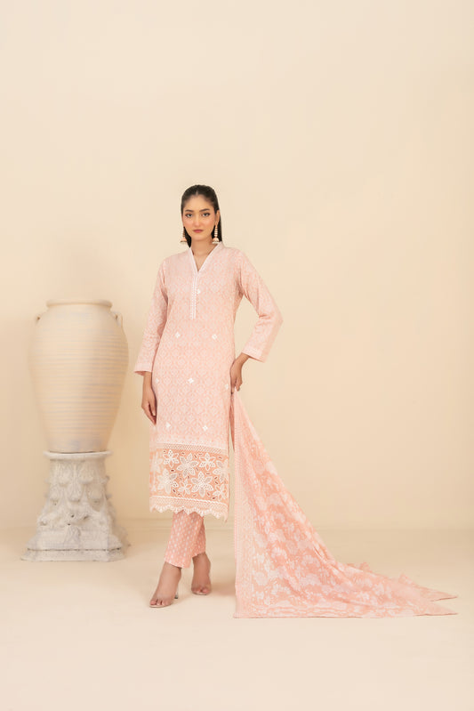 Marin 3pcs Un-Stitched Emb Printed Lawn [D-4029]