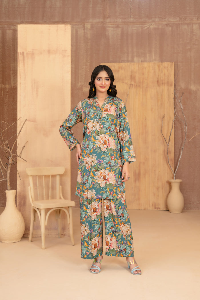 Muse 2pcs Stitched Printed Staple [D-4645]