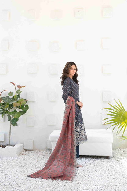 Ayna 3Pcs Unstitched Printed Lawn [D-3944]