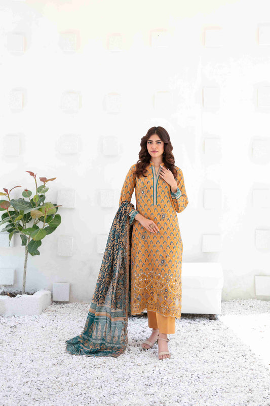 Ayna 3Pcs Unstitched Printed Lawn [D-3948]