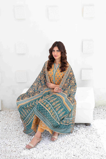 Ayna 3Pcs Unstitched Printed Lawn [D-3948]