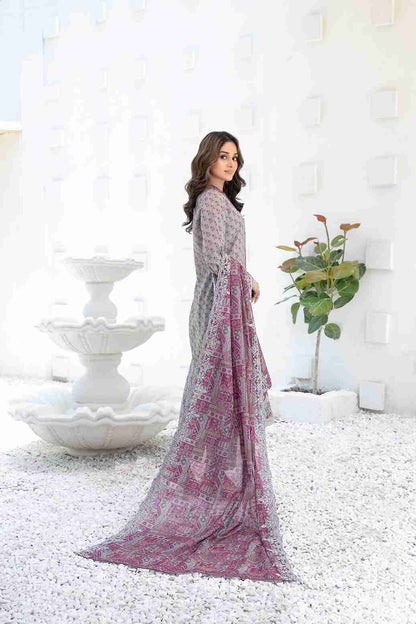 Ayna 3Pcs Unstitched Printed Lawn [D-3950]