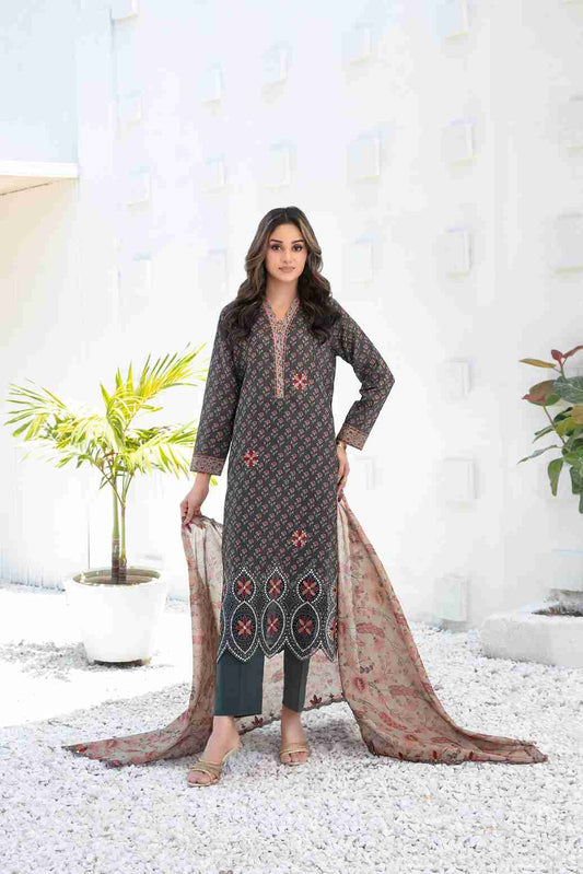 Ayna 3Pcs Unstitched Printed Lawn [D-3947]