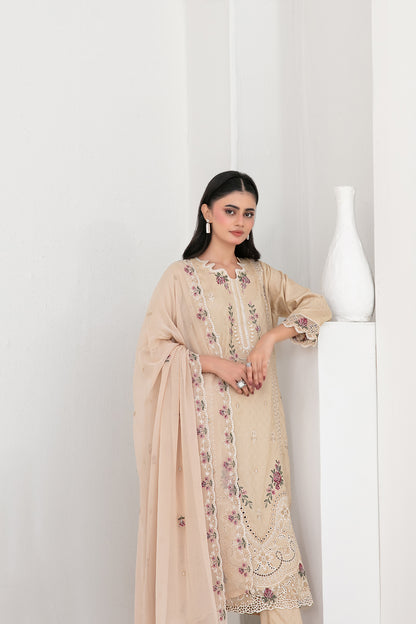 IRYSSA V1 3pcs Un-Stitched Emb Staple [D-5524]