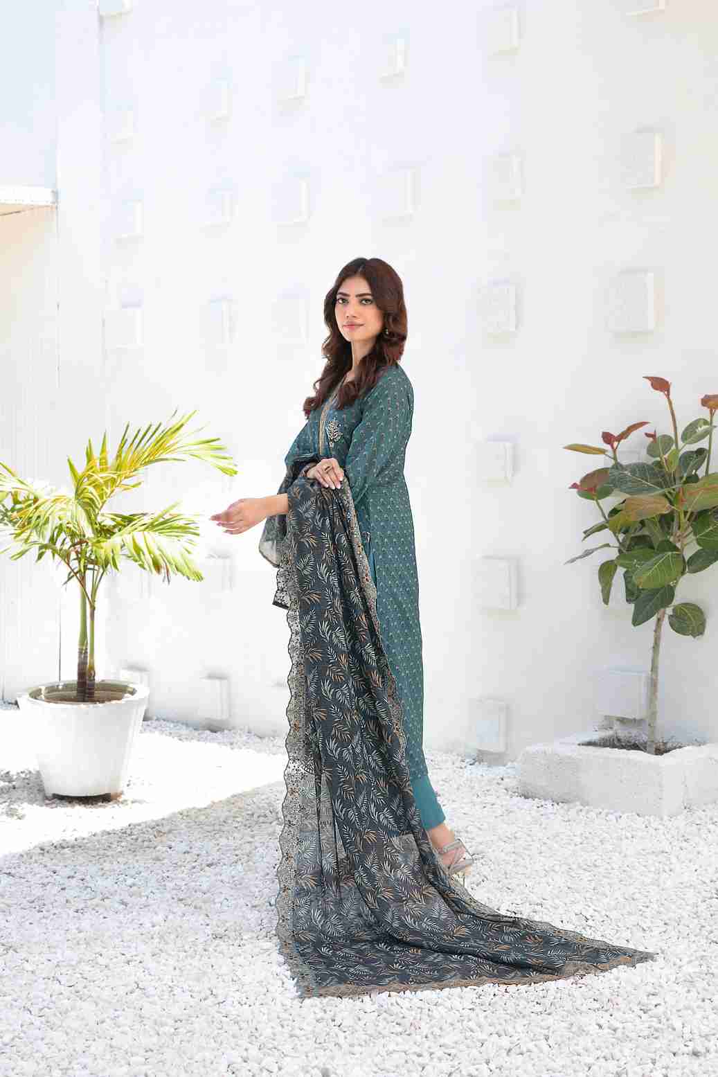Ayna 3Pcs Unstitched Printed Lawn [D-3942]