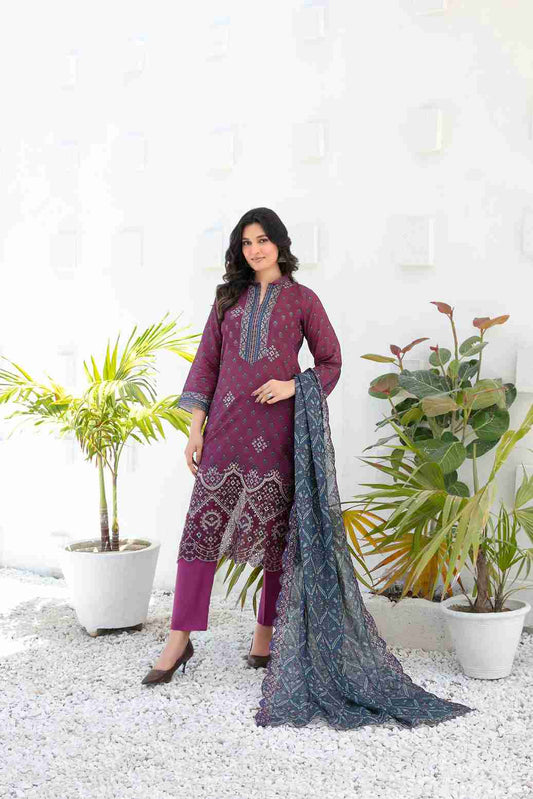 Ayna 3Pcs Unstitched Printed Lawn [D-3941]