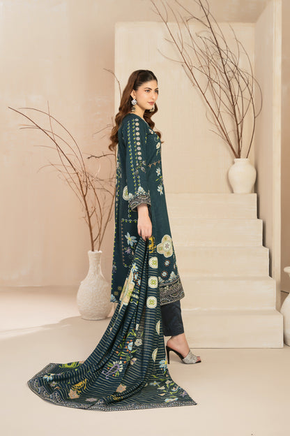 IORA 3pcs Un-Stitched Emb Printed Staple [D-5519]