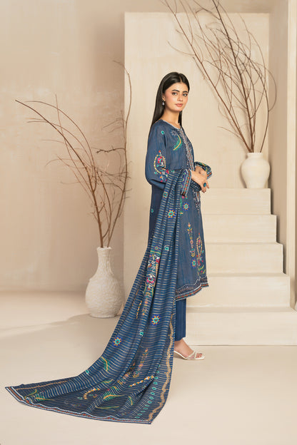 IORA 3pcs Un-Stitched Emb Printed Staple [D-5517]