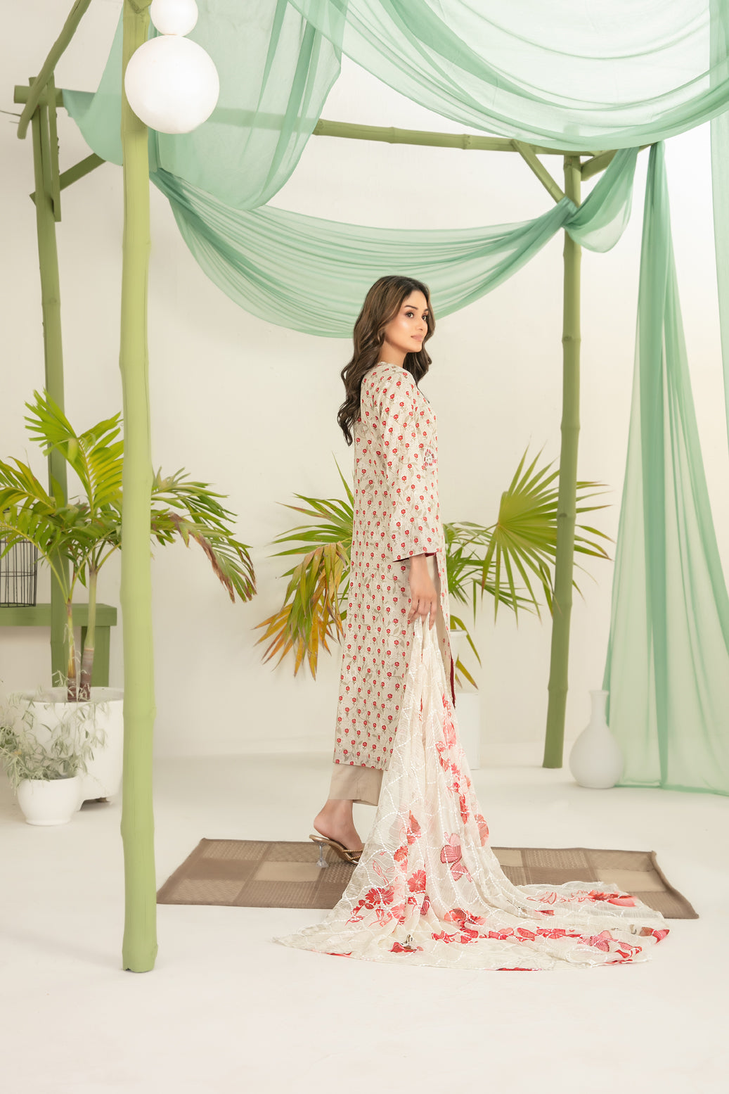 Sionya 3pcs Un-Stitched Emb Printed Lawn [D-4088]