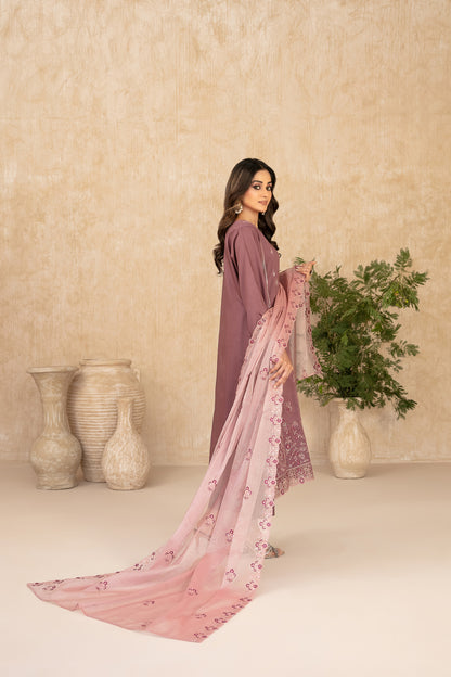 WYRA 3pcs Un-Stitched Emb Viscose [D-5865]