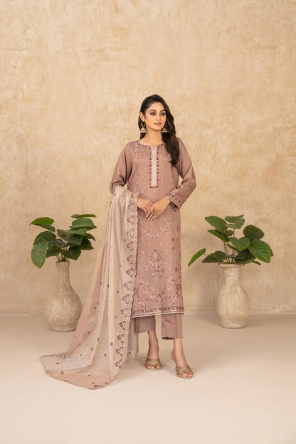 WYRA 3pcs Un-Stitched Emb Viscose [D-5861]
