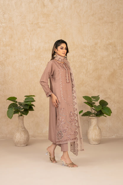 WYRA 3pcs Un-Stitched Emb Viscose [D-5861]