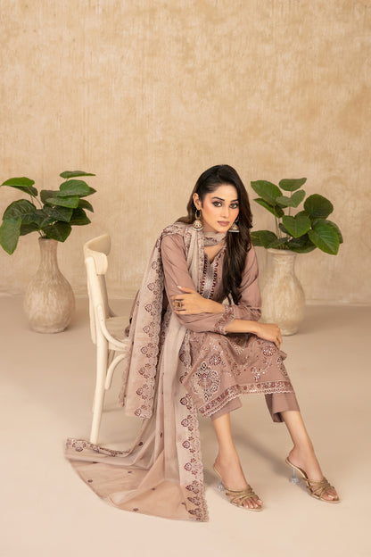 WYRA 3pcs Un-Stitched Emb Viscose [D-5861]