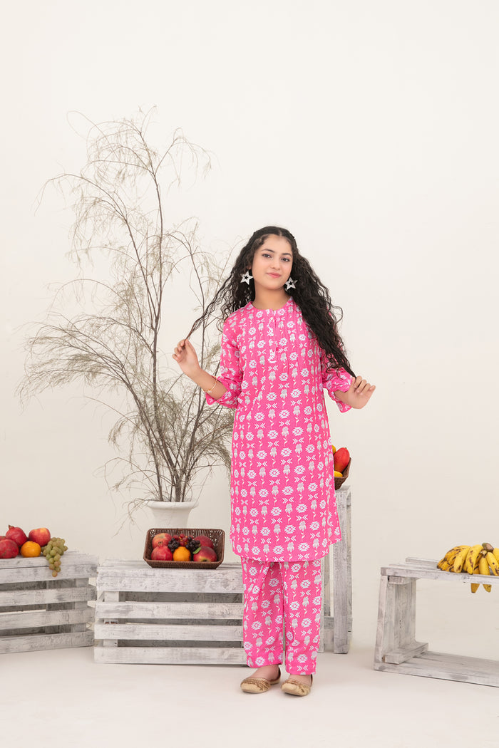 Nanhi Saheli 2pcs Stitched Printed Swiss [D-3821]