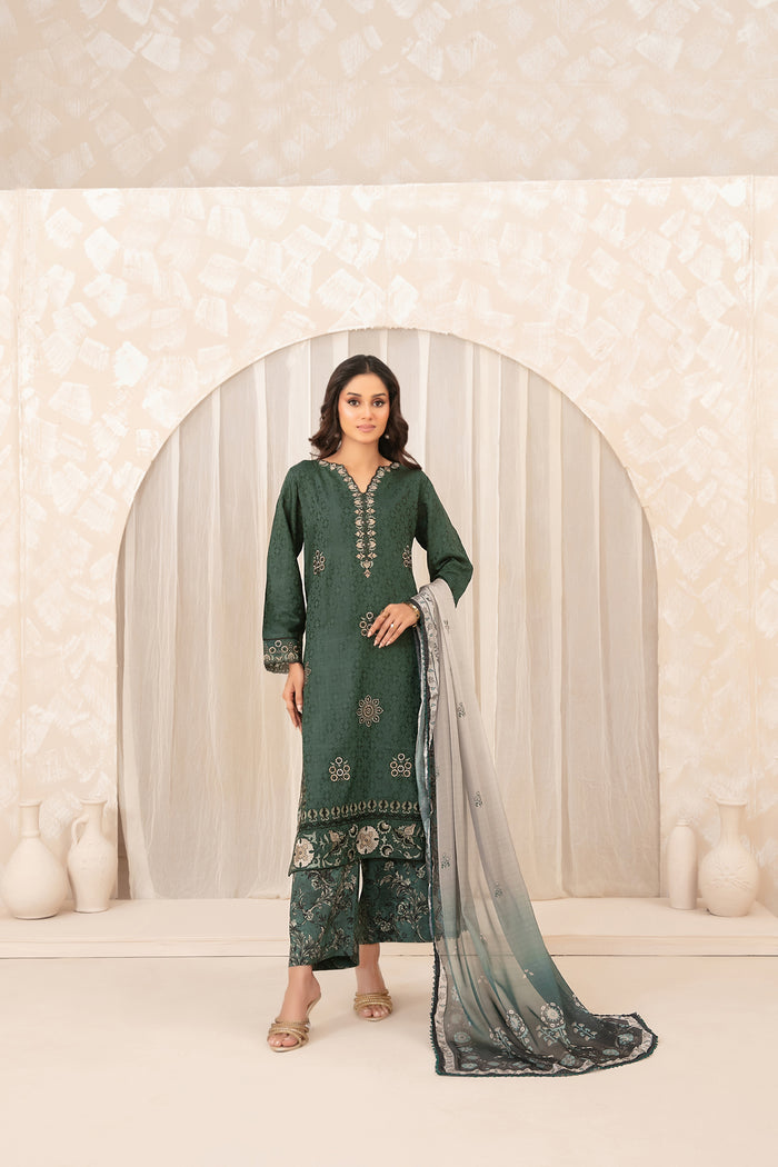 Wada 3Pcs Stitched Fancy Emb Jacquard Viscose D-5317