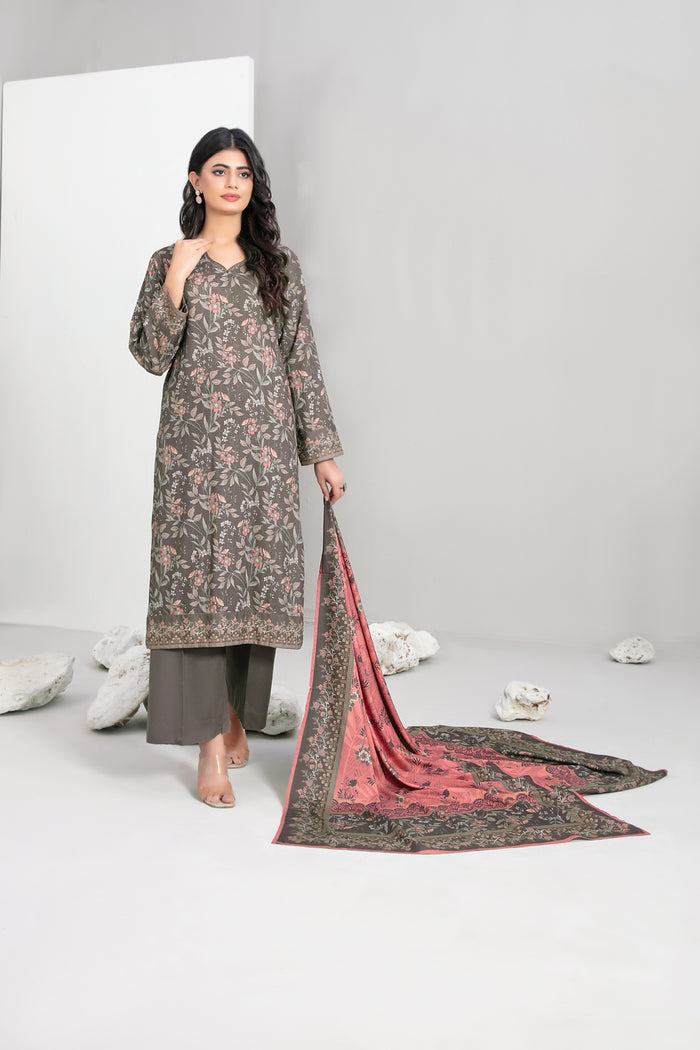 NYHA 3pcs Stitched Printed Staple [D-4759]
