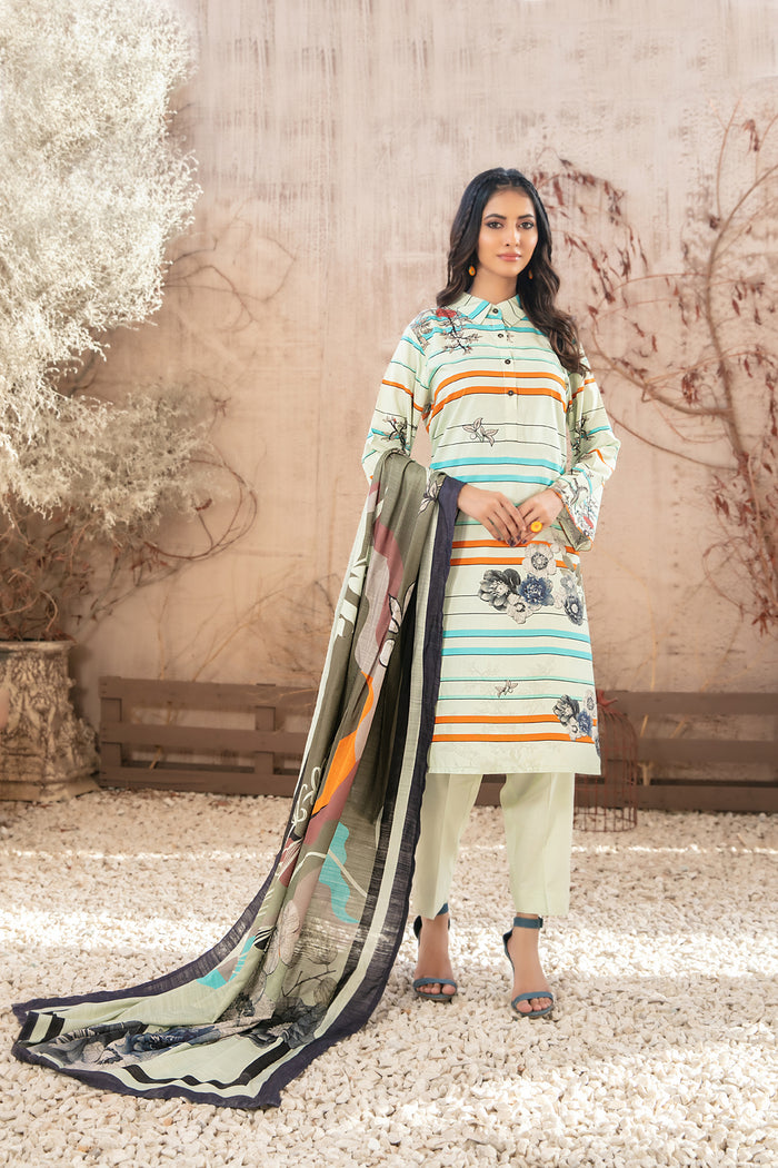 Rasha V2 3pcs Stitched Printed Staple [D-5063]