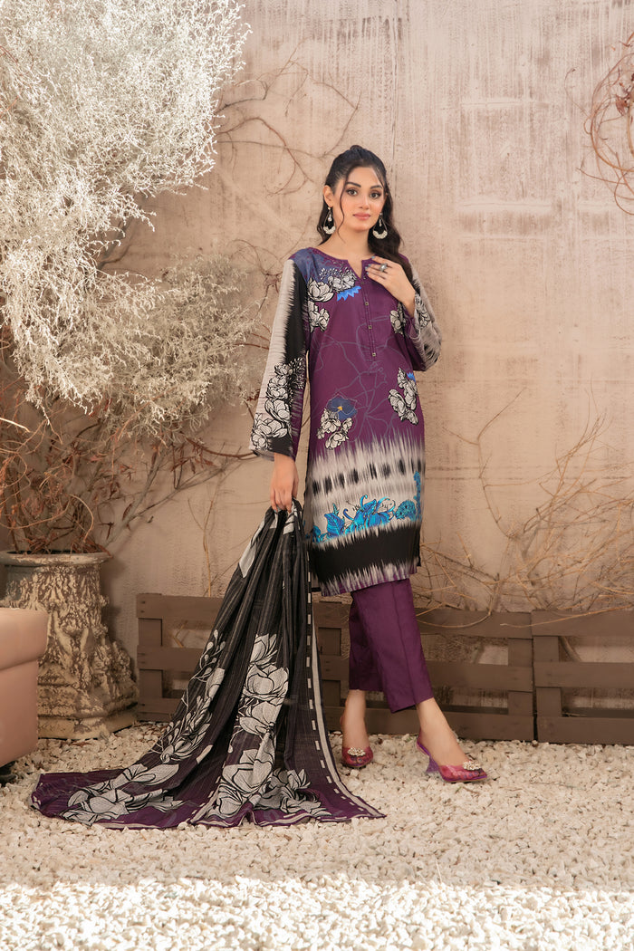 Rasha V2 3pcs Stitched Printed Staple [D-5071]