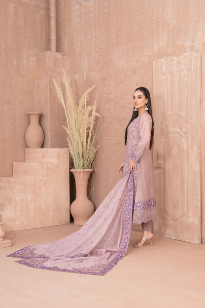 SAFAQ 3pcs Un-Stitched Emb Munar Khadi [D-5051]
