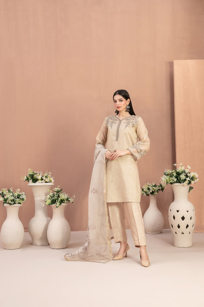 Aleyla Stitched Emb Khadi [D-1805]