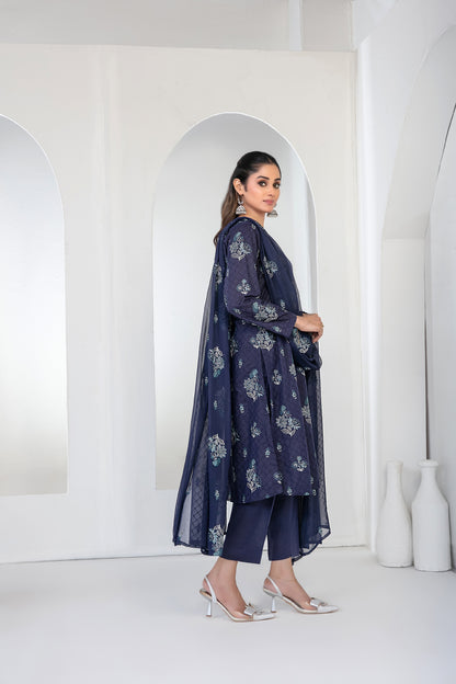 SAMIRA 3pcs Un-Stitched Emb Karrandi [D-5625]