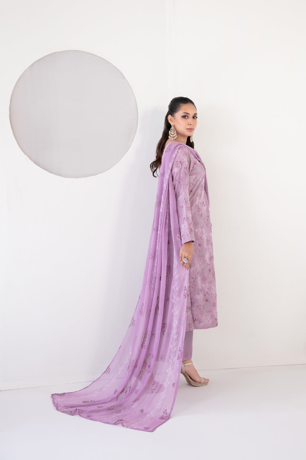 SAMIRA 3pcs Un-Stitched Emb Karrandi [D-5626]