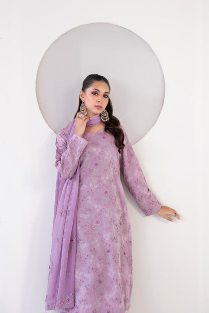SAMIRA 3pcs Un-Stitched Emb Karrandi [D-5626]