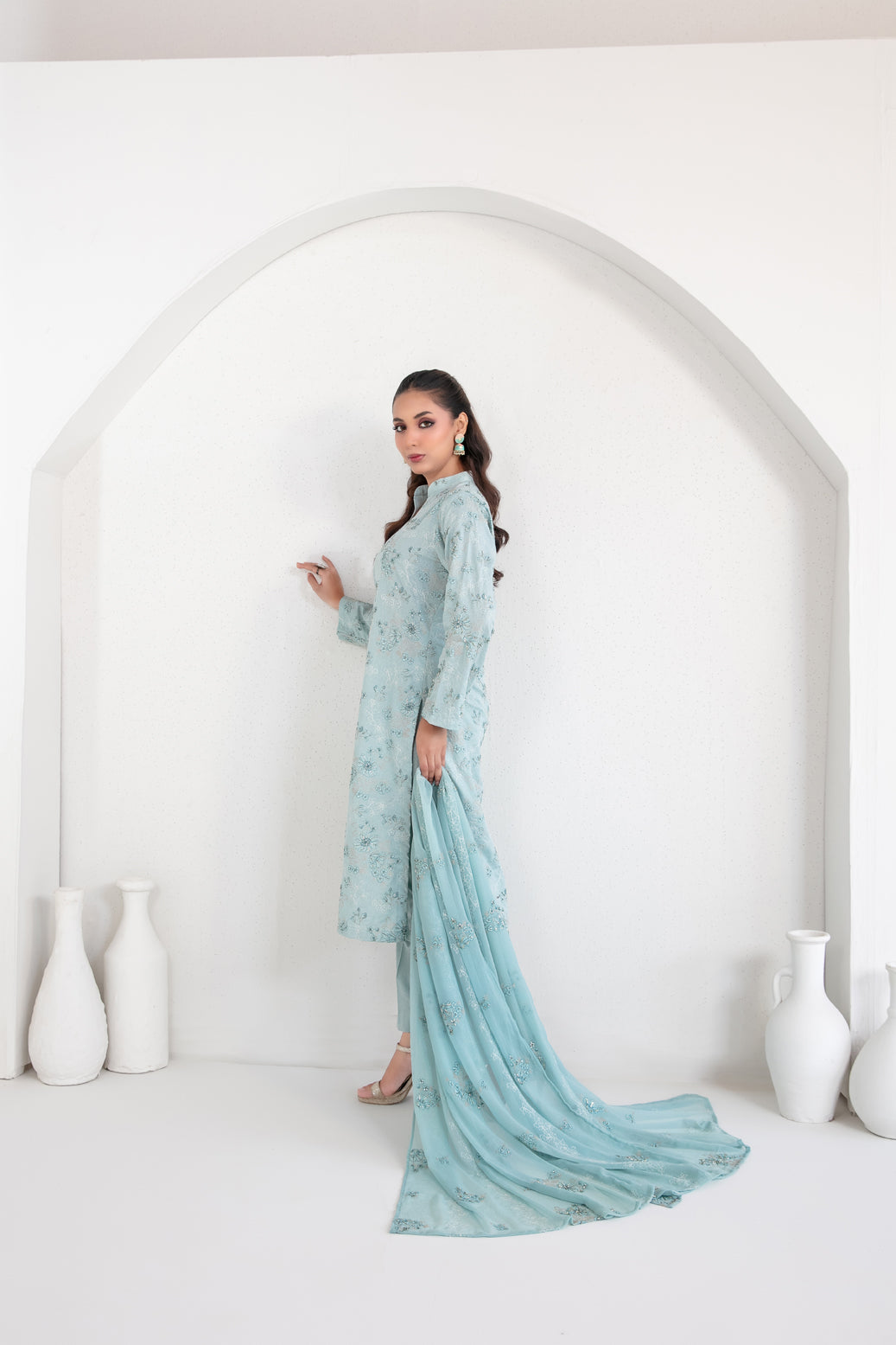SAMIRA 3pcs Un-Stitched Emb Karrandi [D-5627]