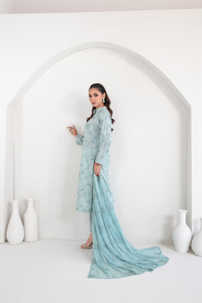 SAMIRA 3pcs Un-Stitched Emb Karrandi [D-5627]