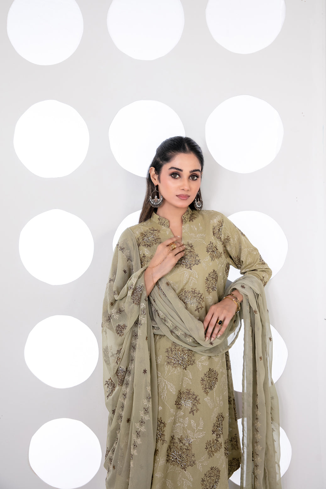 SAMIRA 3pcs Un-Stitched Emb Karrandi [D-5630]