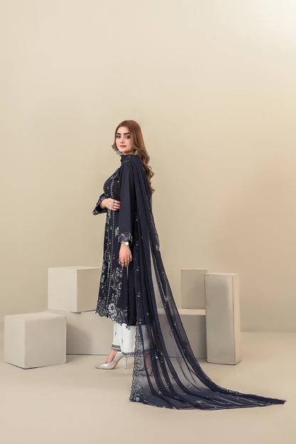 SEHEJ 3pcs Un-Stitched Emb Staple [D-5661]